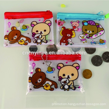 Popular plastic mini printed cheap promotional coin purse